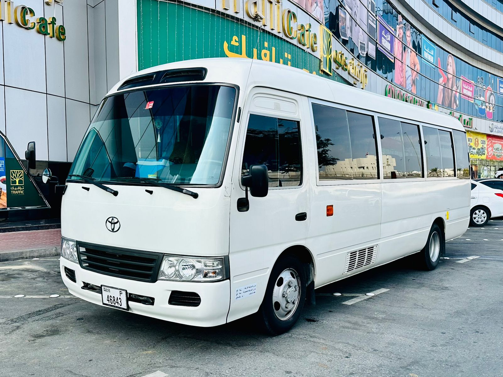 Toyota Coaster Front Left View